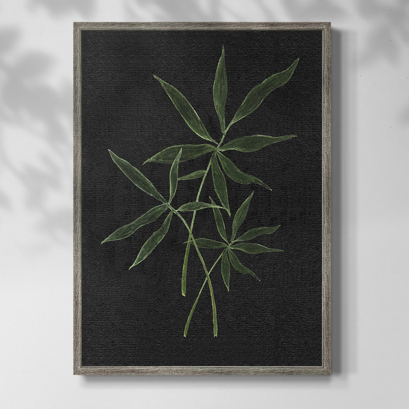Simple Tropics II, reproduction encadrée - bois massif 48686, H 11 po x l 9 po
