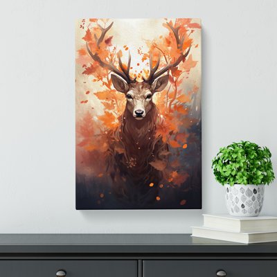Deer Digital No.2 - Wrapped Canvas Print