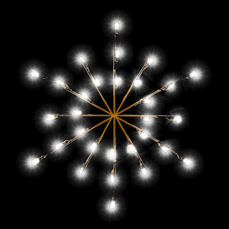 Décoration commerciale 3 pi avec 30 lumières DEL Snowburst