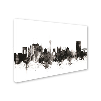 « tehran iran horizon i », reproduction d’impression sur toile tendue