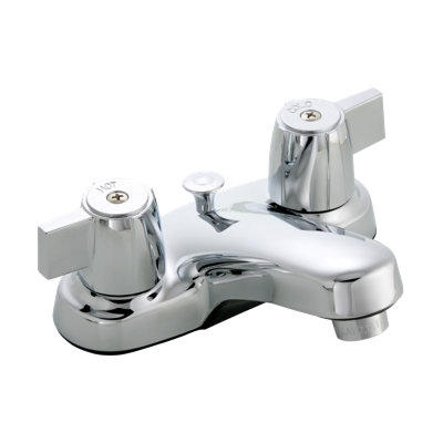 Centerset 2-handle Bathroom Faucet with Drain Assembly