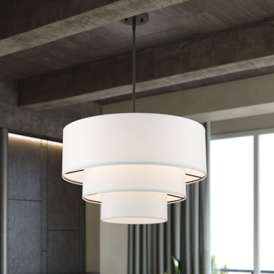 Lustre gradué à hauteur réglable à 4 lumières Bertan