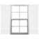 Vinyle Mid-America, quatre planches jointes TailorMade, volets Board-n-Batten, avec cages à volets