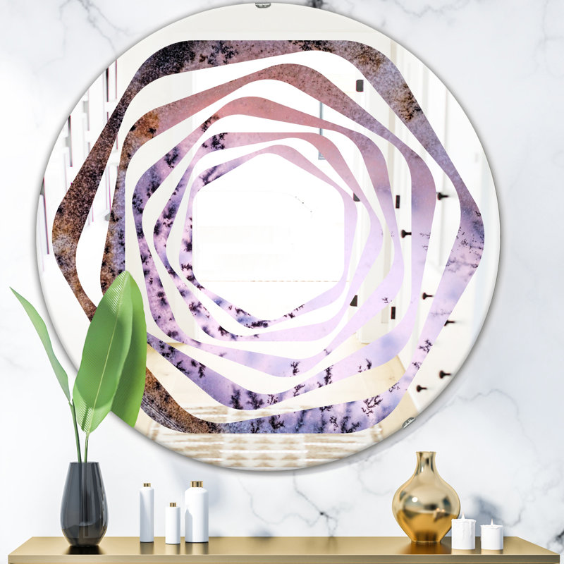 Miroir mural Crystal Dendrite, H 23,6 po x l 23,6 po