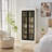 Freestanding Pantry Cabinet with Glass Door, Farmhouse Display Cabinets with Storage, Curio Cabinet with Lattice Window for Hallways, Livingroom Kitchen & Office-348523434