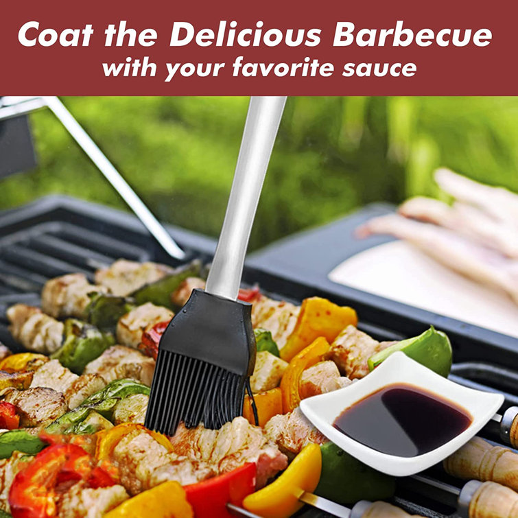 YardStash Stainless Steel Dishwasher Safe Grilling Tool Set