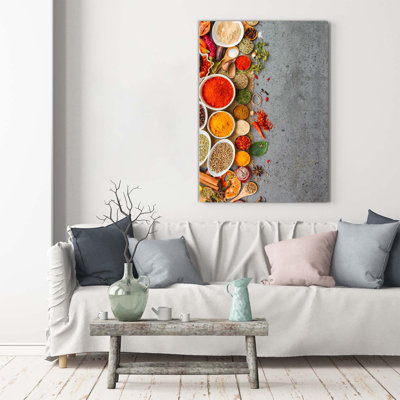 Colourful Spices - Wrapped Canvas Print