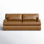 Cleo 84" Genuine Leather Queen Sleeper Sofa-105285880