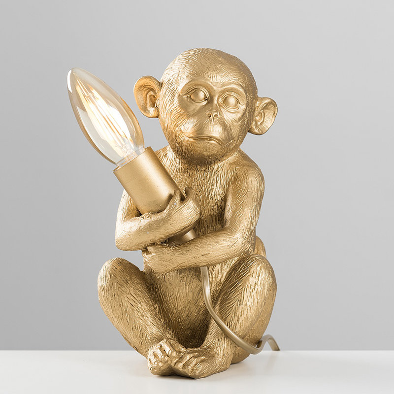 Droitwich Novelty Lamp, Gold, No Bulb