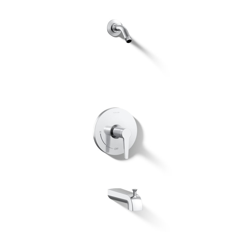 Robinet de baignoire et douche Pitch, Chrome poli