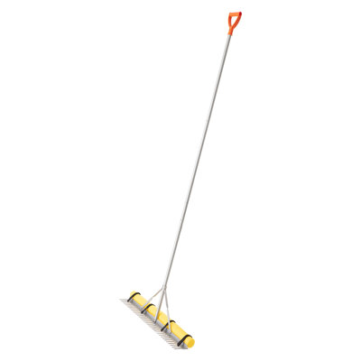 Landscape Rake 3.1825ft Aluminum Alloy Silver Lightweight