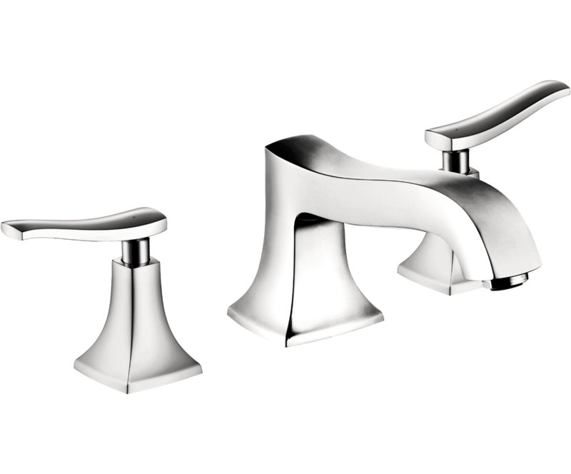 Garniture de robinet de baignoire romaine à deux poignées Metris C, Chrome
