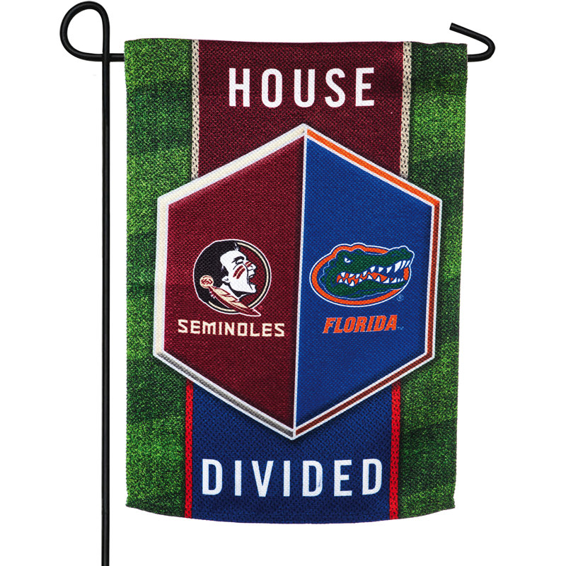 Ncaa 2 côtés, 18 x 13 po drapeau de jardin, Université de Floride / Université Florida State
