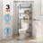 Stylish And Functional 3-Shelf Over The Toilet Space Saver Over The Toilet Storage Rack with 3-Tier Shelves, Space Saver Toilet Shelf, BR
