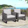 Nazime Wicker Premium All-Weather Wicker Outdoor Lounge Chair