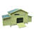 Spacious Wooden Chicken Coop For Outdoor Use With Dual Nesting Boxes And Two Free-range Doors For Easy Access