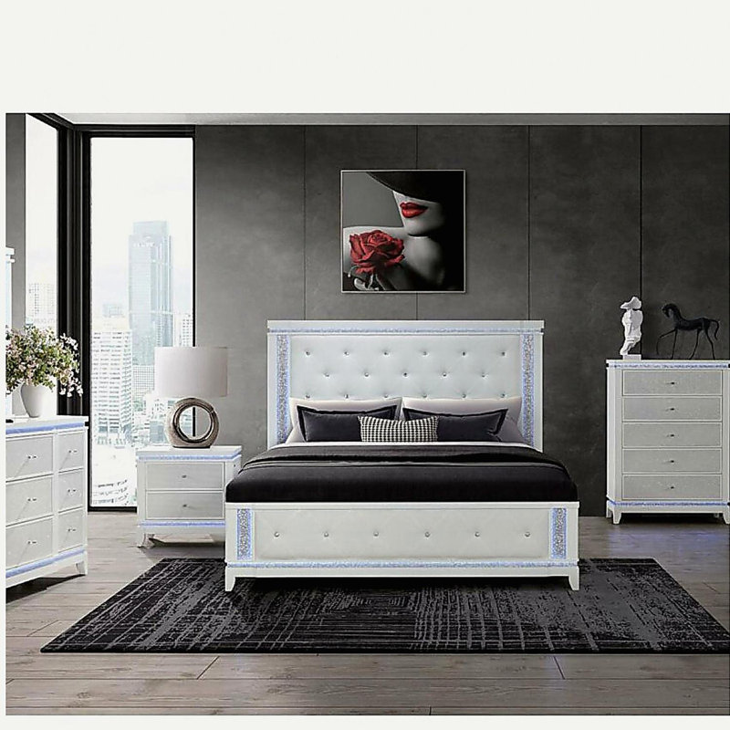 Table de chevet blanche ADALID
