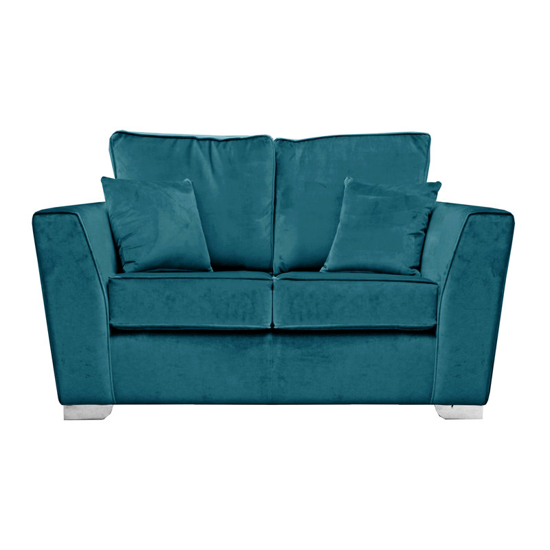Quade 2 Seater Velvet Sofa, Teal