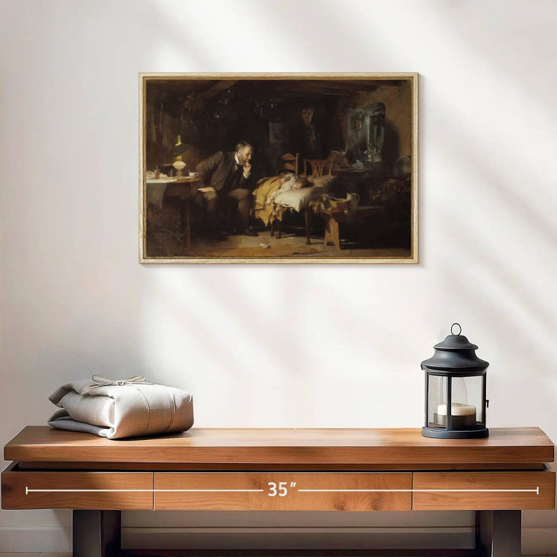 The Doctor, Cadre flottant en bois naturel, 19 po x 13 po