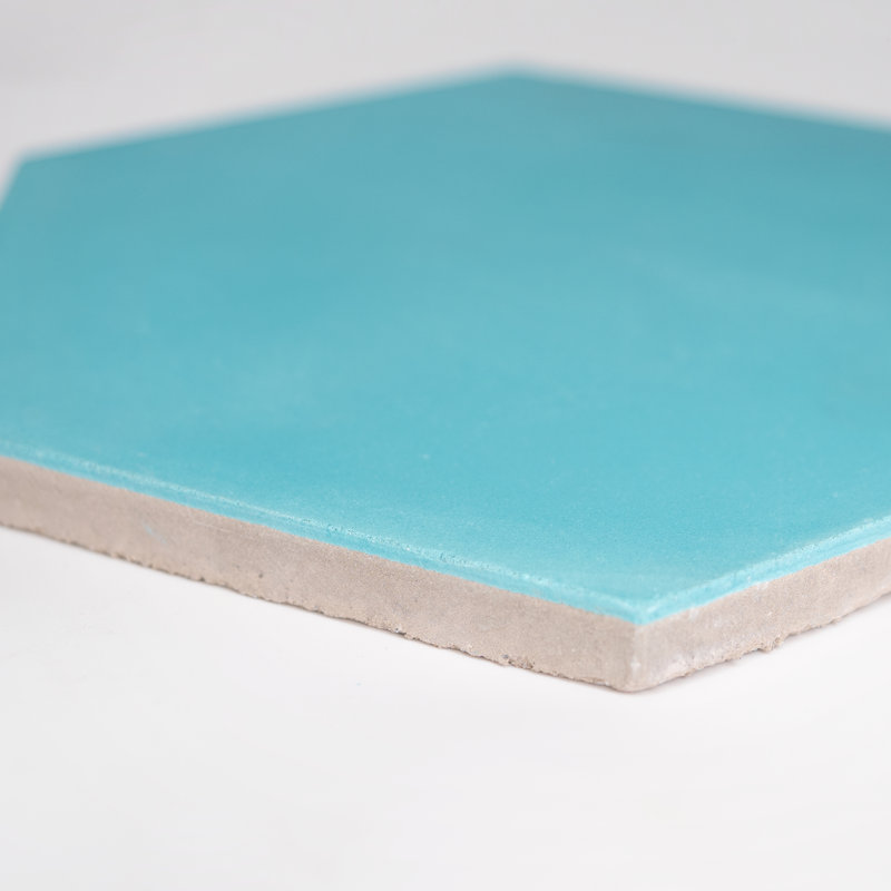 Carreau de mosaïque pour mur et plancher 8 po x 9 po Menara, Bleu sarcelle