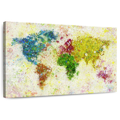 Aliaz Paint Blotches World Map
