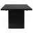 Houston Black Rectangular Double Pedestal Dining Table