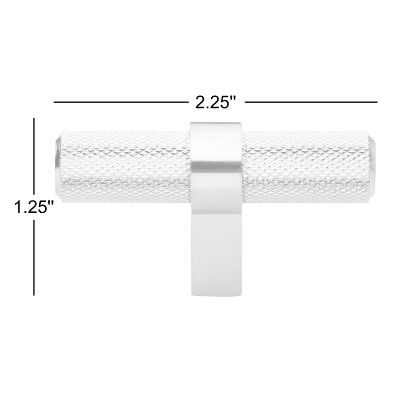 Poignée barre européenne Pide Collection GlideRite de Pinnacle, Acier inoxydable