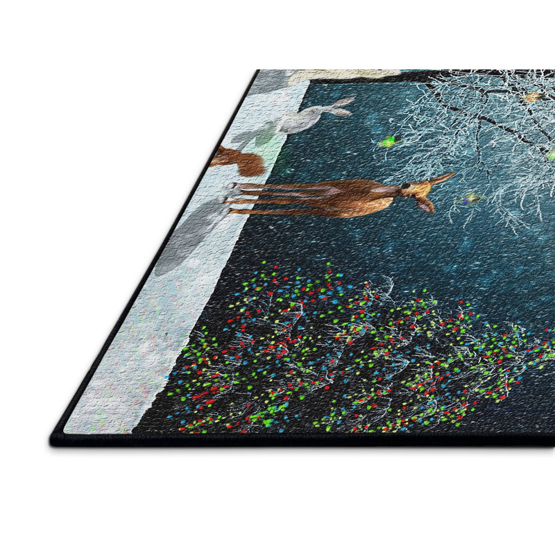 Tapis bleu Christmas, Rectangle 3 pi x 5 pi