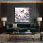 Oiseaux, art mural sur toile, mésange noire-1818131363