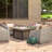 Bafra 5 Piece Sunbrella Outdoor Fire Chat Set - Maxim Beige