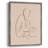 Sketched Pose I Framed Print - Solid Wood-1403237497