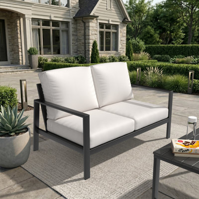 Townsend 55'' Wide Outdoor Loveseat with Sunbrella® Cushions