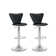 Honea Swivel Upholstered Adjustable Height Counter Stool with Metal Frame