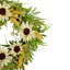 Couronne de tournesol artificielle 24 po beige