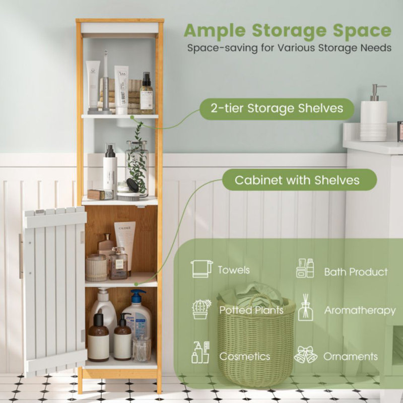 Igoris Freestanding Linen Cabinet