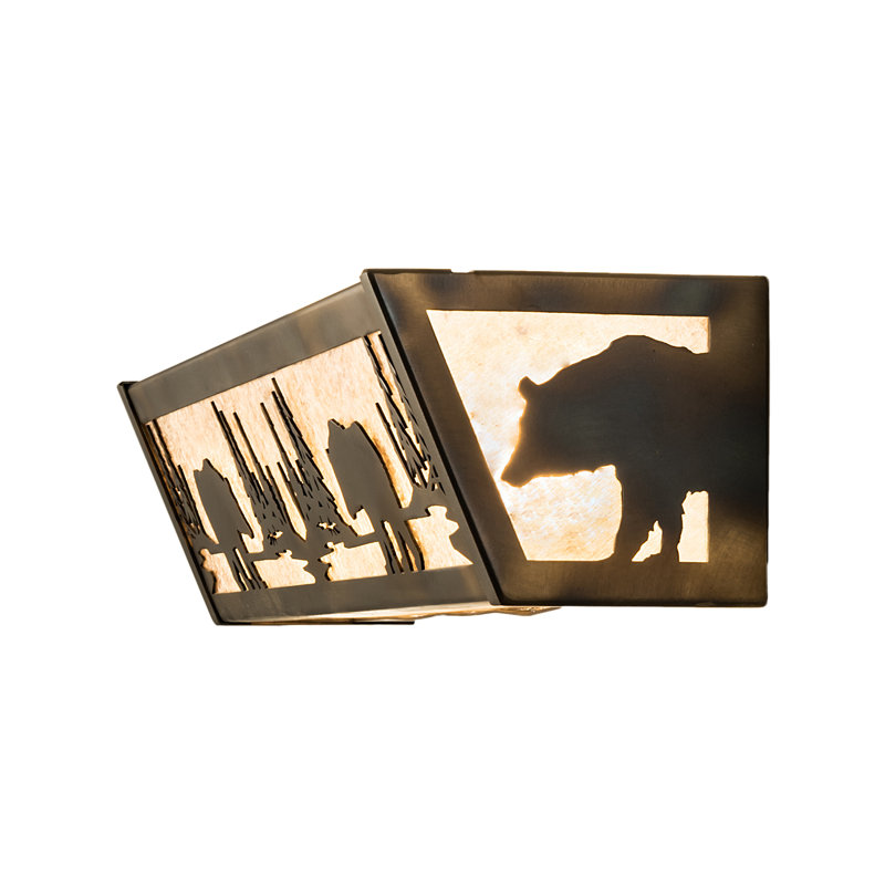 4 - Light Vanity Light, Burnished Antique Copper