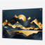 «Gold Minimalist Mountains II», art mural moderne minimaliste en acrylique-228473983