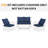Outdoor Replacement 4‘’ Cushion Set Seat/Back Cushion  (SOFA NOT INCLUDED))-452398131