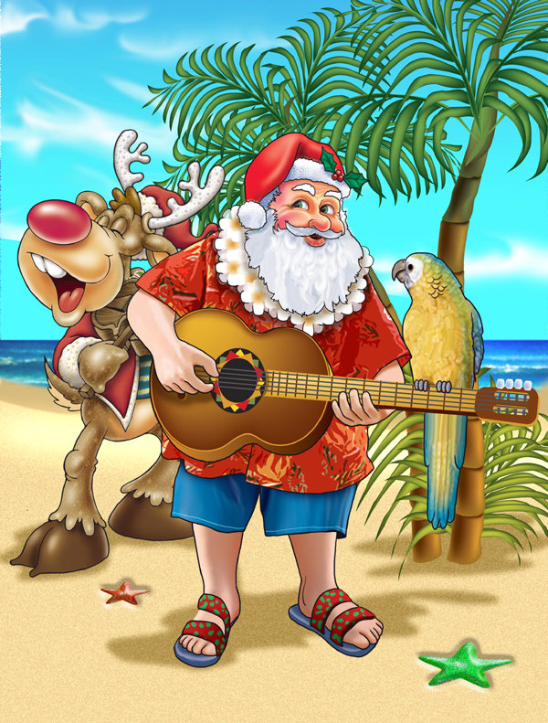Drapeau de jardin Dorthe Beach Christmas, H 28 po x l 40 po