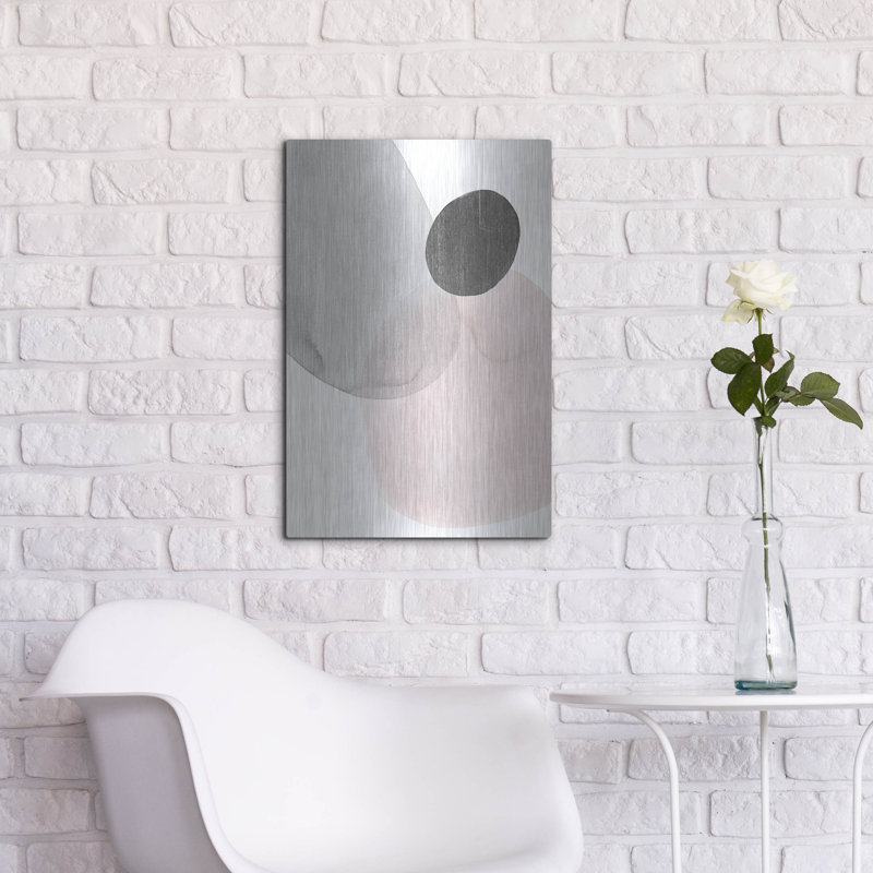 Art mural en métal Brayden Studio® «Shifting Spheres III» par Grace Popp, H 24 po x l 16 po