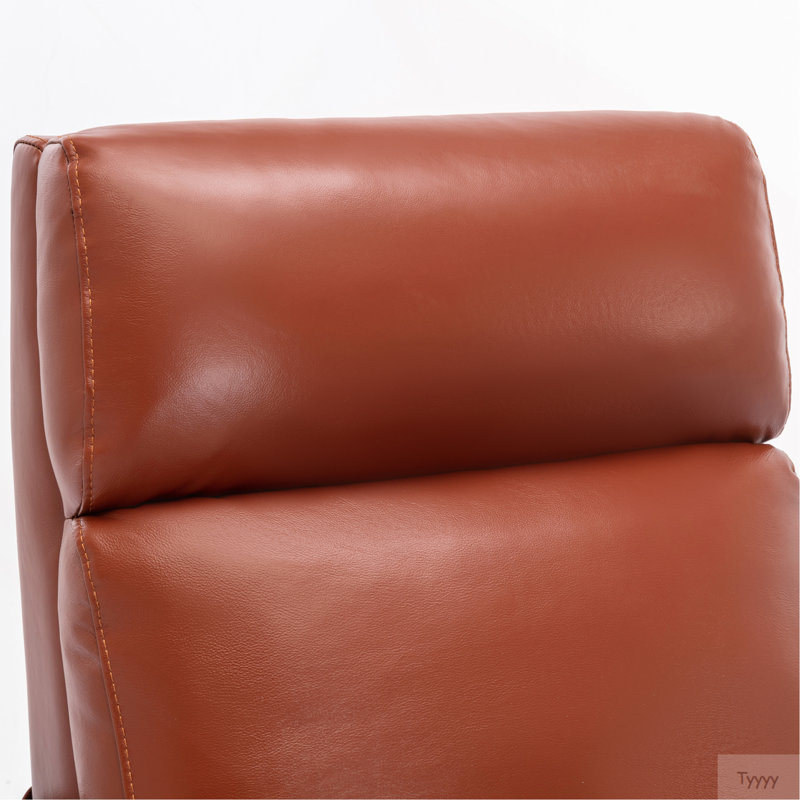 Fauteuil inclinable en cuir Richland, Caramel
