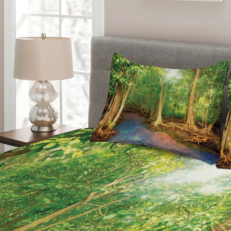 Forest Rustic Polyester Coverlet