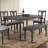 Dining Bench In Grey, With Exquisite Turned Legs And Rustic Charm Distinctive