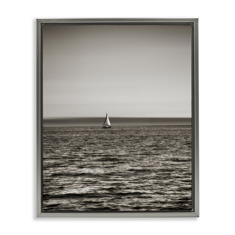 Art mural sur toile flottant Lone Distant, encadré par Savanah Plank, Cadre flottant gris lustré, H 31 po x l 25 po