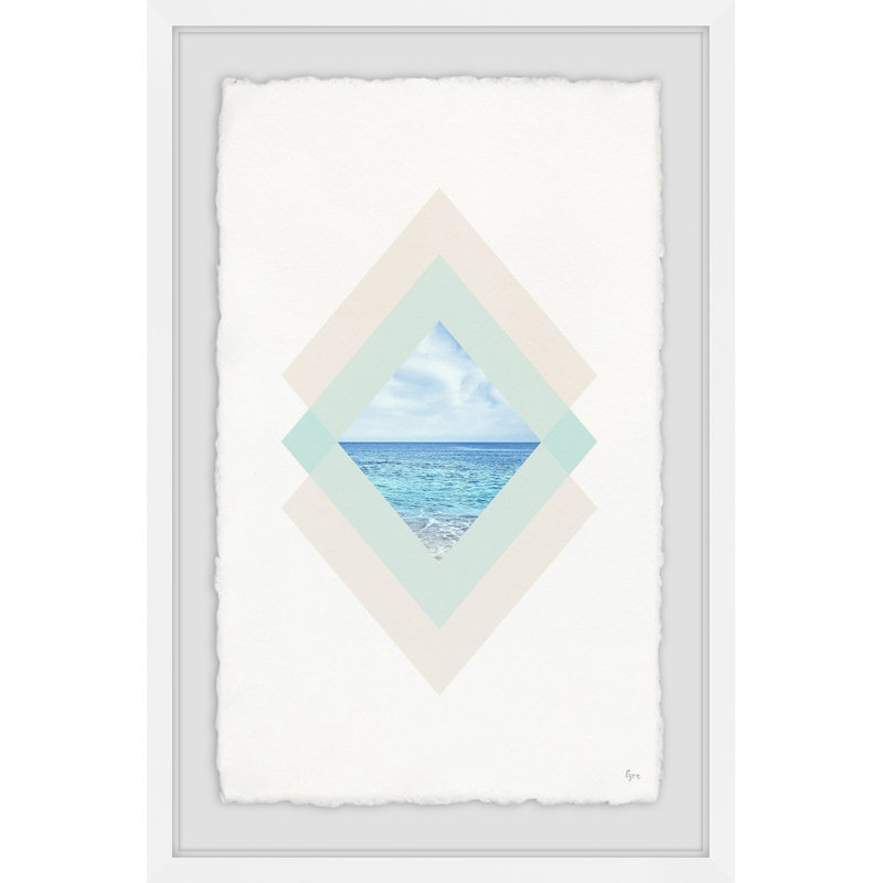 Diamond Of Sea by Eyre Tarney - Single Picture Frame Print, 30cm H x 20cm W x 4cm D