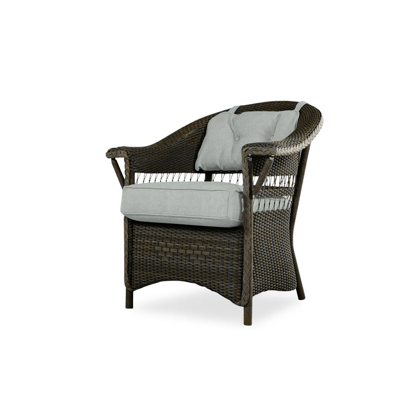 Nantucket Outdoor Dining Armchair, Decorline Navy, Mink
