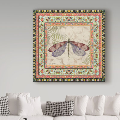 «Bohemian Dragonfly 1» par Deagen, impression sur toile tendue
