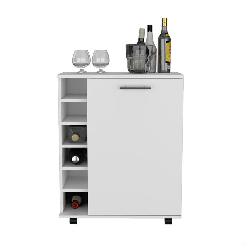 Chariot-bar, salon, Blanc