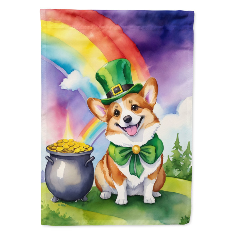Drapeau Corgi St Patrick's Day House