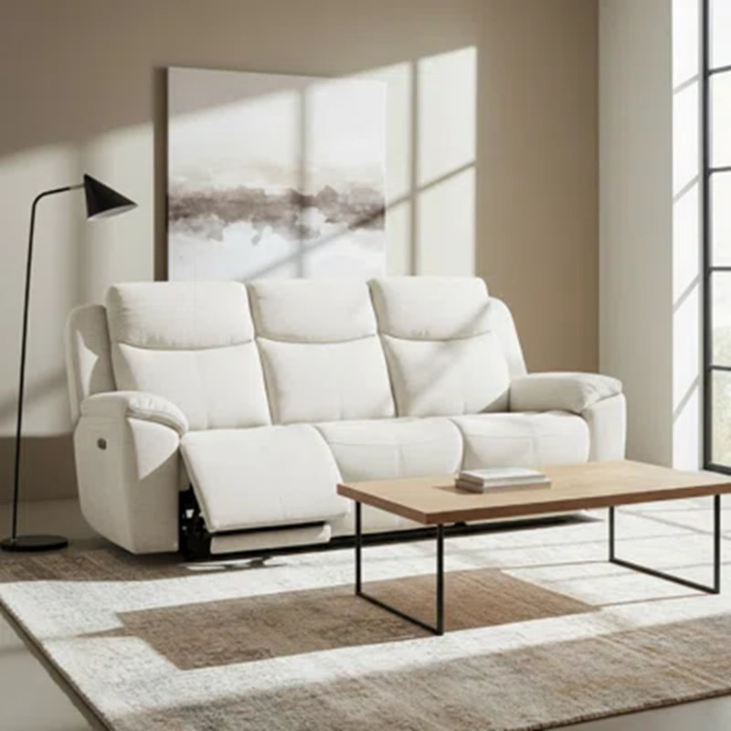 Lois 87.4'' Wide Modern Power Reclining Sofa With USB Port